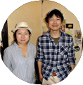 山崎 学、知子